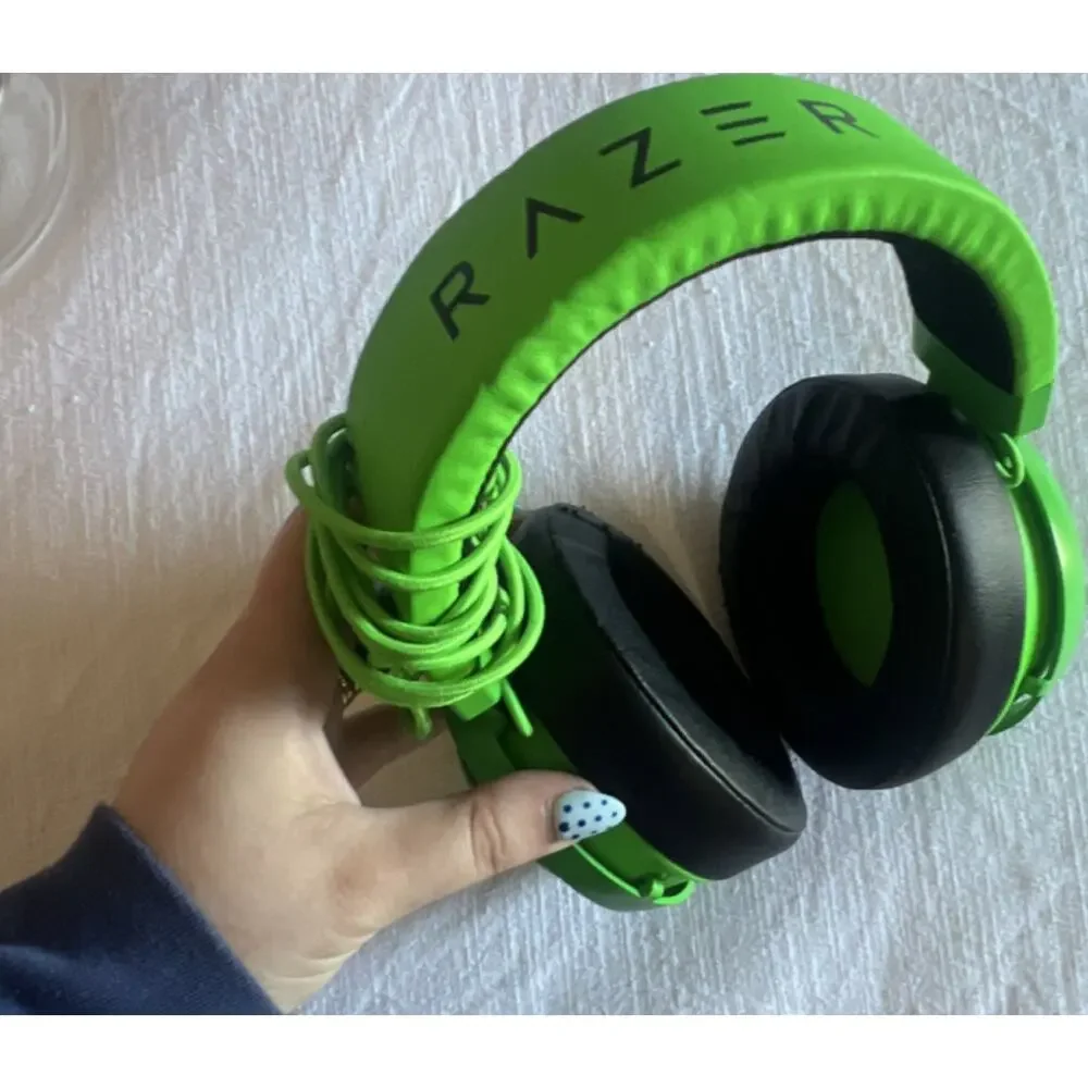 Razer RAZR Wired 3.5mm Over-Ear Headset Green/Black Retractable Boom Mic